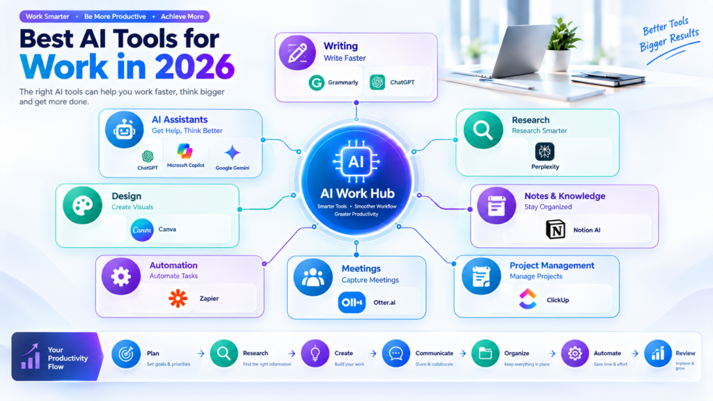 Best AI Tools for Work in 2026