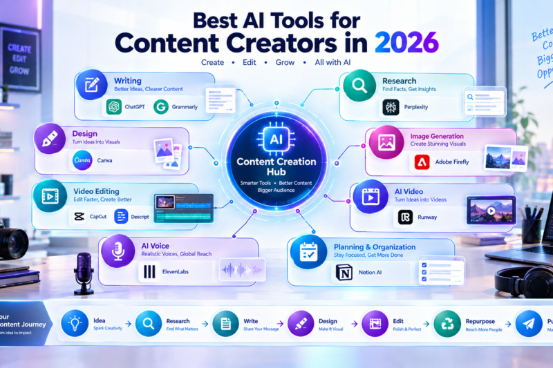 Best AI Tools for Content Creators in 2026