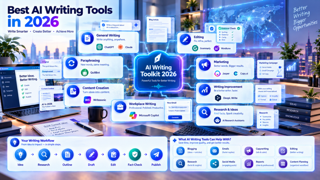 Best AI Writing Tools in 2026